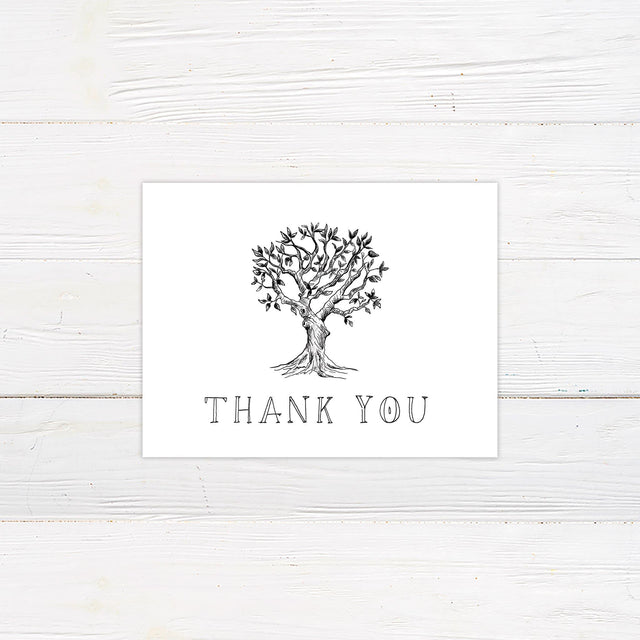 Twisted Tree Thank You Card - goprintplus