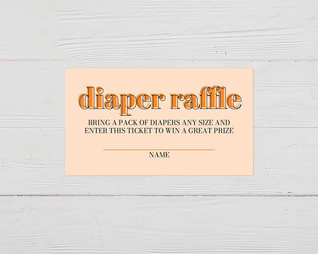 Two Little Cuties Diaper Raffle Ticket - goprintplus