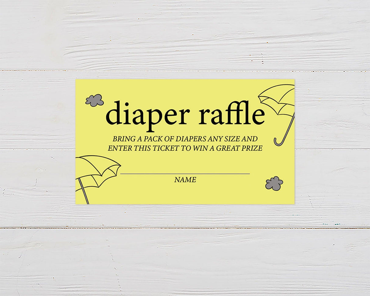 Umbrella Diaper Raffle Ticket - goprintplus