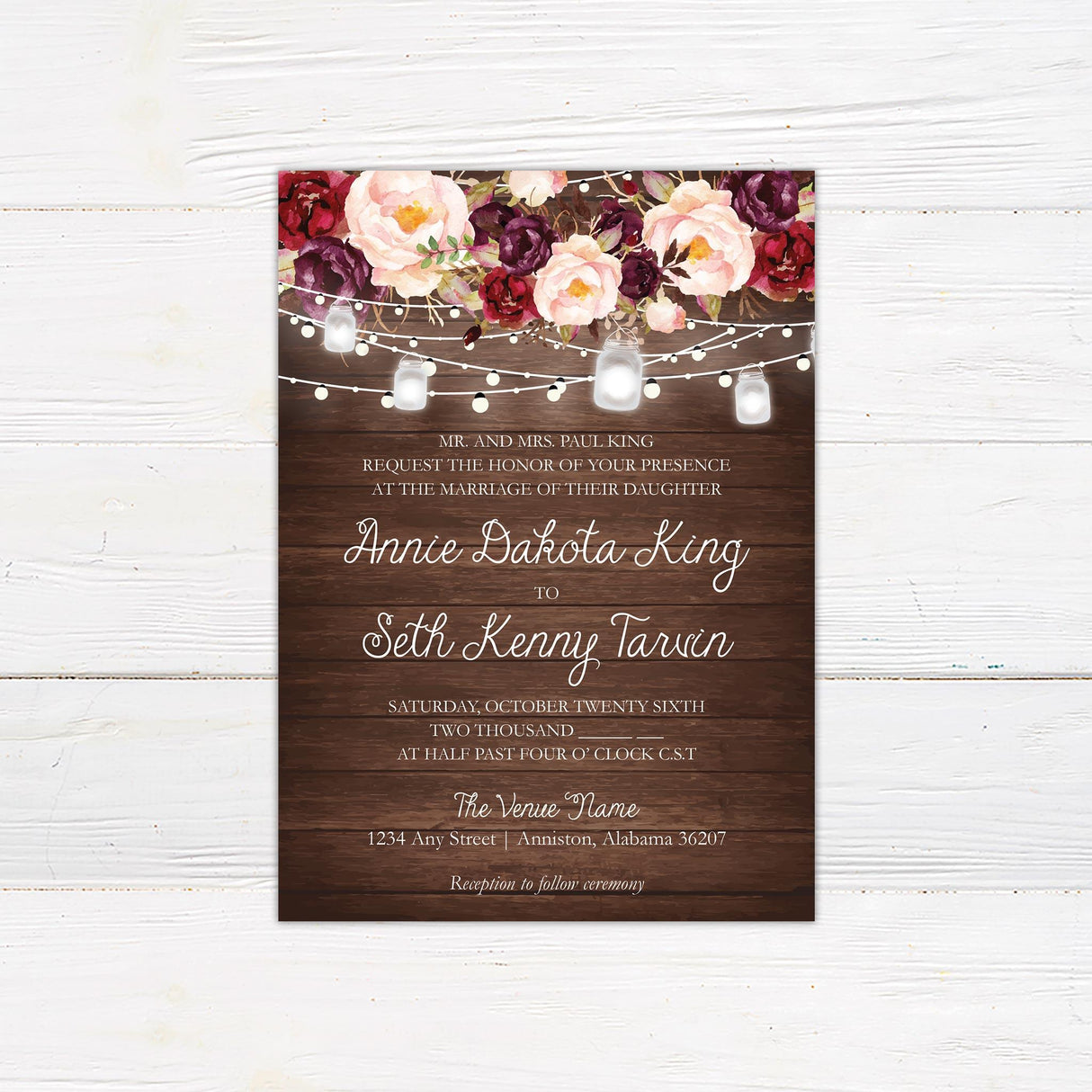 Under the Lights Invitations - goprintplus