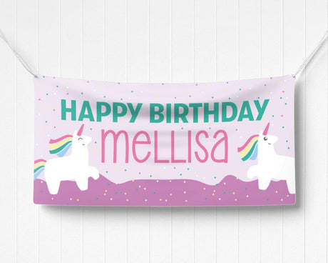 Unicorn Birthday Banner - goprintplus