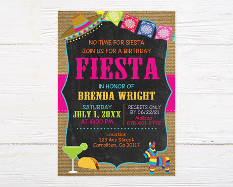 Fiesta Birthday Invitation - goprintplus