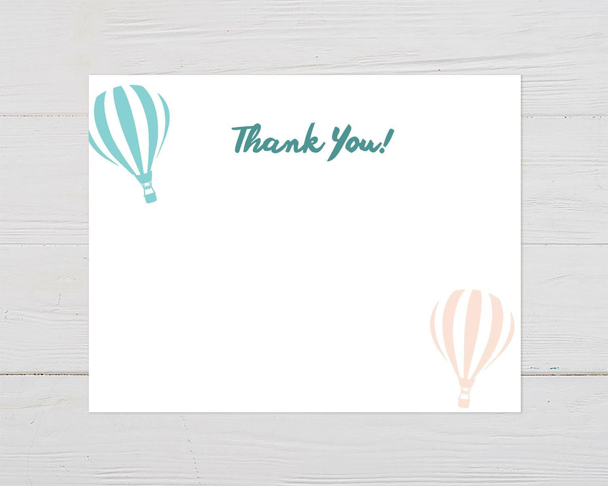 Up, Up Away Thank You Card - goprintplus