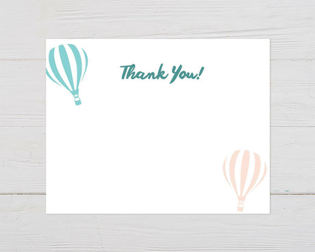 Up, Up Away Thank You Card - goprintplus