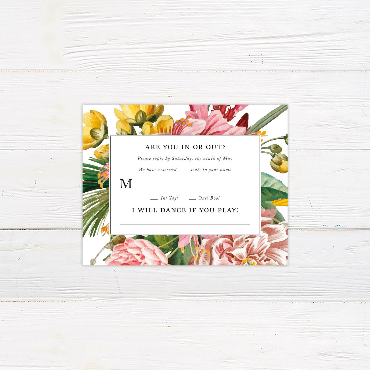 Vibrant Beauty RSVP - goprintplus