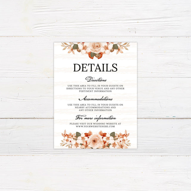 Vintage Floral Details Cards - goprintplus