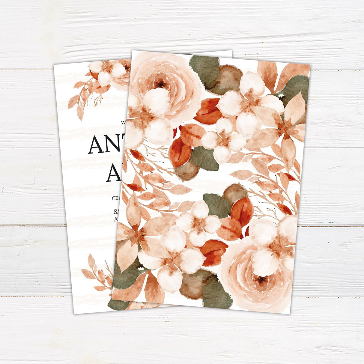 Vintage Floral Invitations - goprintplus