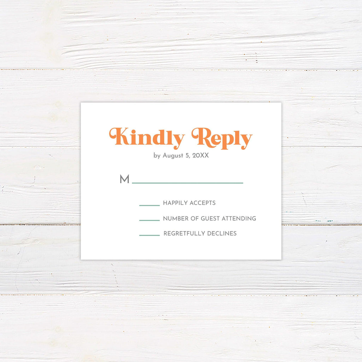 Vintage Monogram RSVP - goprintplus