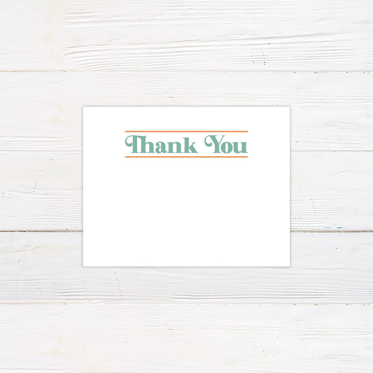 Vintage Monogram Thank You Card - goprintplus