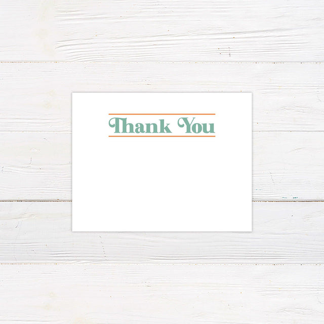 Vintage Monogram Thank You Card - goprintplus