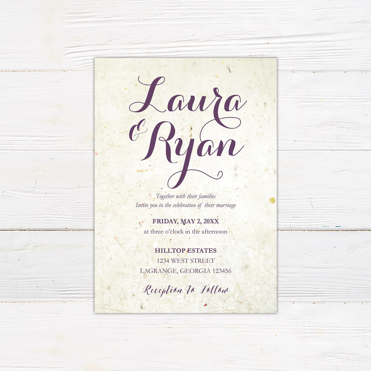 Vintage Paper Invitations - goprintplus