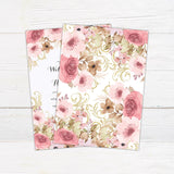 Vintage Pink Floral Invitations - goprintplus