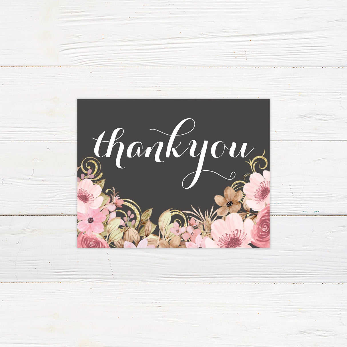 Vintage Pink Floral Invitations - goprintplus