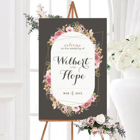 Vintage Pink Floral Invitations - goprintplus