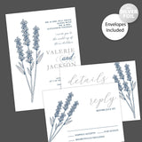 Vintage Sprig Foil Invitation - goprintplus