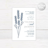 Vintage Sprig Foil Invitation - goprintplus