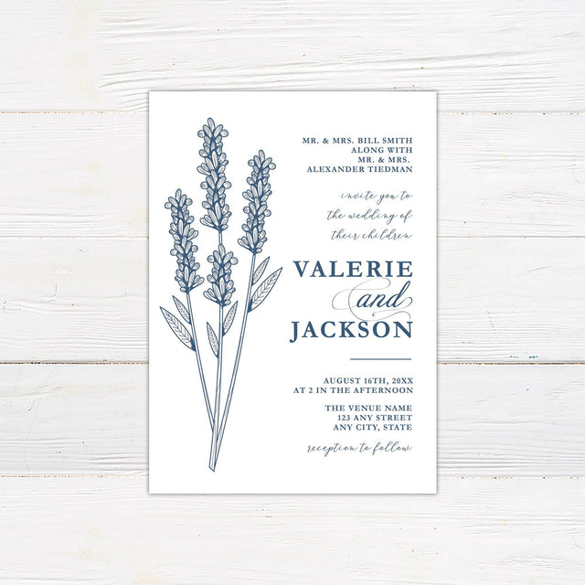 Vintage Sprig Invitations - goprintplus