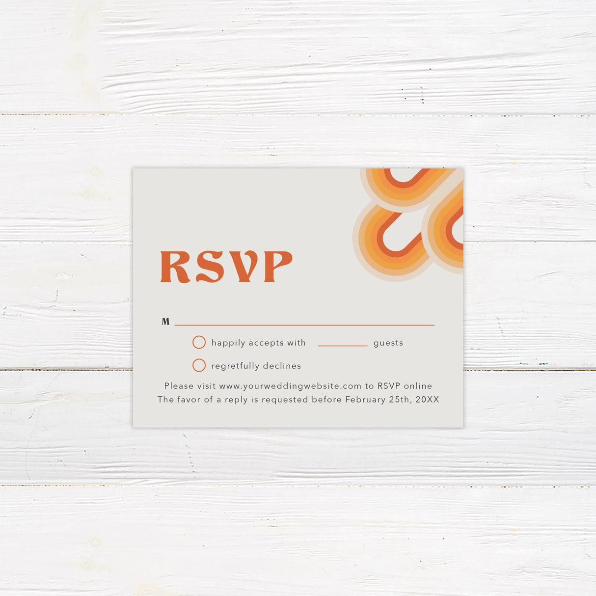 Vintage Stripes RSVP - goprintplus