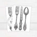 Vintage Silverware Invitation - goprintplus