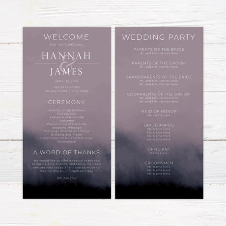 Violet Dip Invitations - goprintplus