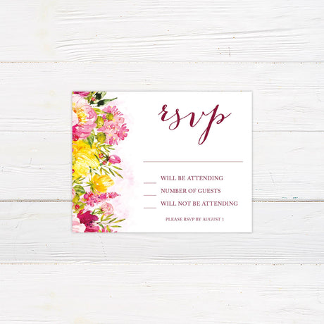 Vogue Floral Invitations - goprintplus