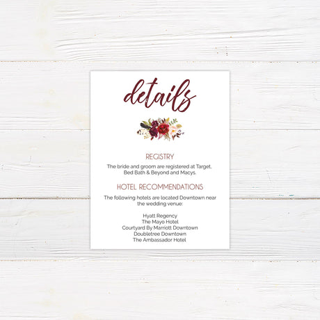 Warm Red Bouquet Invitations - goprintplus