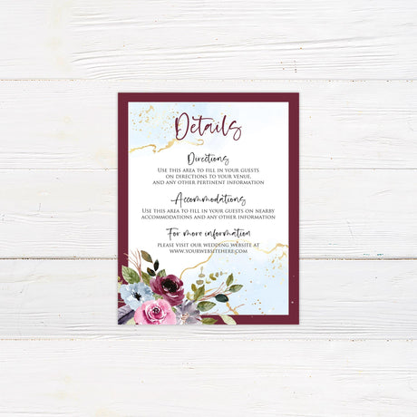 Watercolor Cascade Invitation - goprintplus