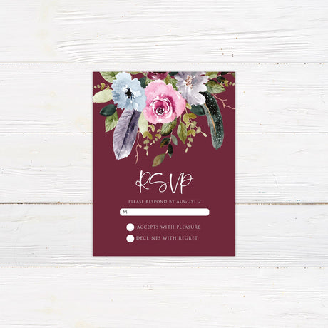 Watercolor Cascade Invitation - goprintplus