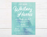 Watercolor Swirls Invitation - goprintplus