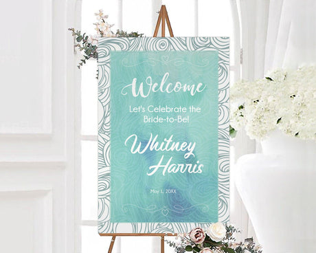 Watercolor Swirls Sign - goprintplus