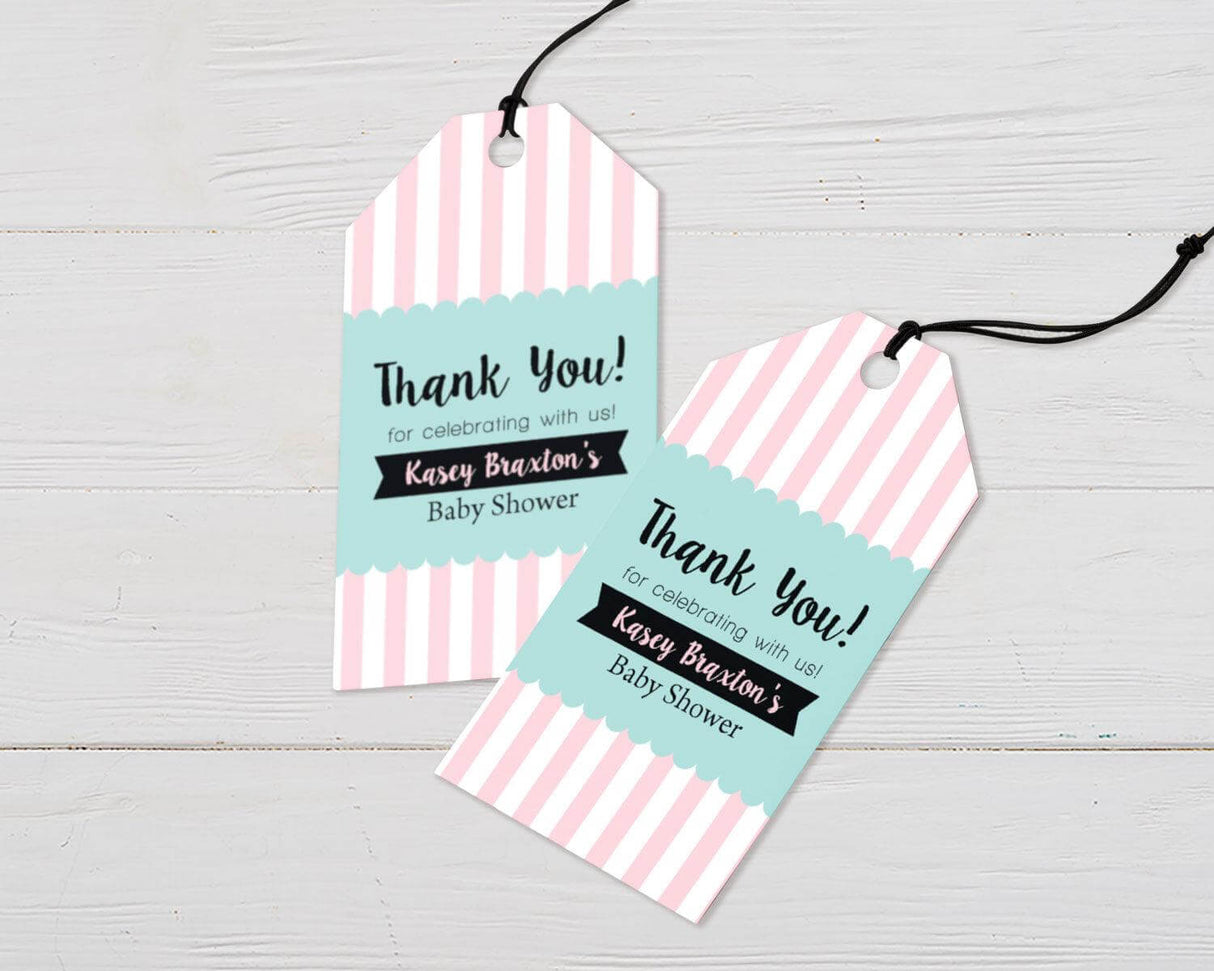 We Are Tickled Pink Favor Tags - goprintplus