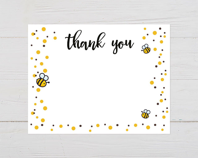 What Will It Bee Thank You Card - goprintplus