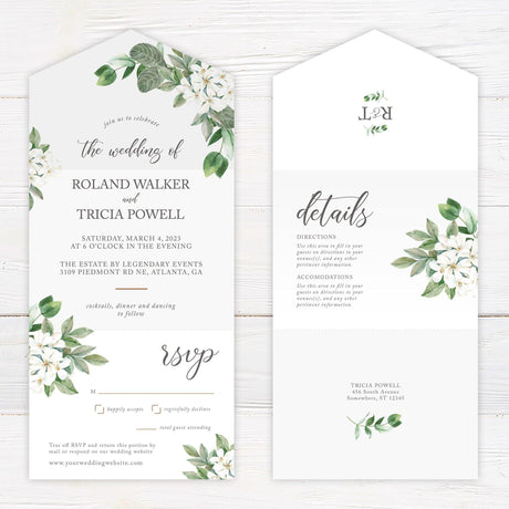 White Floral All in One - goprintplus