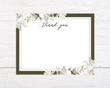 White Floral Invitation - goprintplus