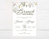 White Floral Invitation - goprintplus