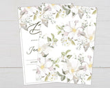 White Floral Invitation - goprintplus