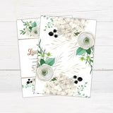 White Floral Cascade Invitations - goprintplus