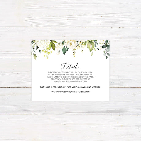 White Roses Invitation - goprintplus