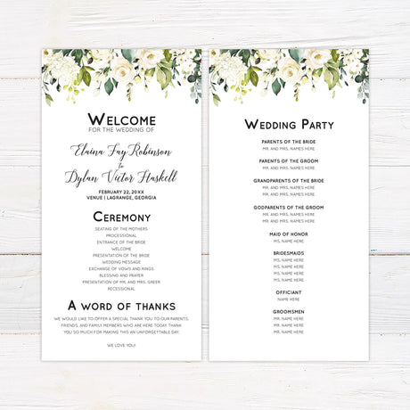 White Roses Invitation - goprintplus