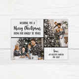 White Wood Holiday Card