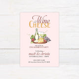 Wine and Cheese Engagement Invitation - goprintplus