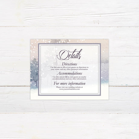 Winter Forest Snow Invitations - goprintplus