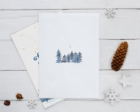 Winter Trees Holiday Card