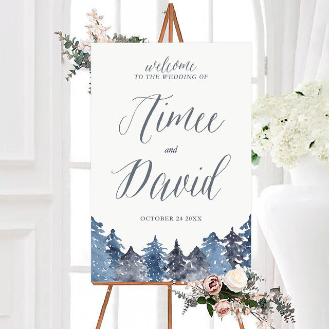 Winter Trees Sign - goprintplus