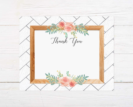 Wood Frame Thank You Card - goprintplus