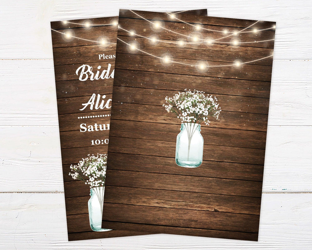 Wood Brunch Invitation - goprintplus