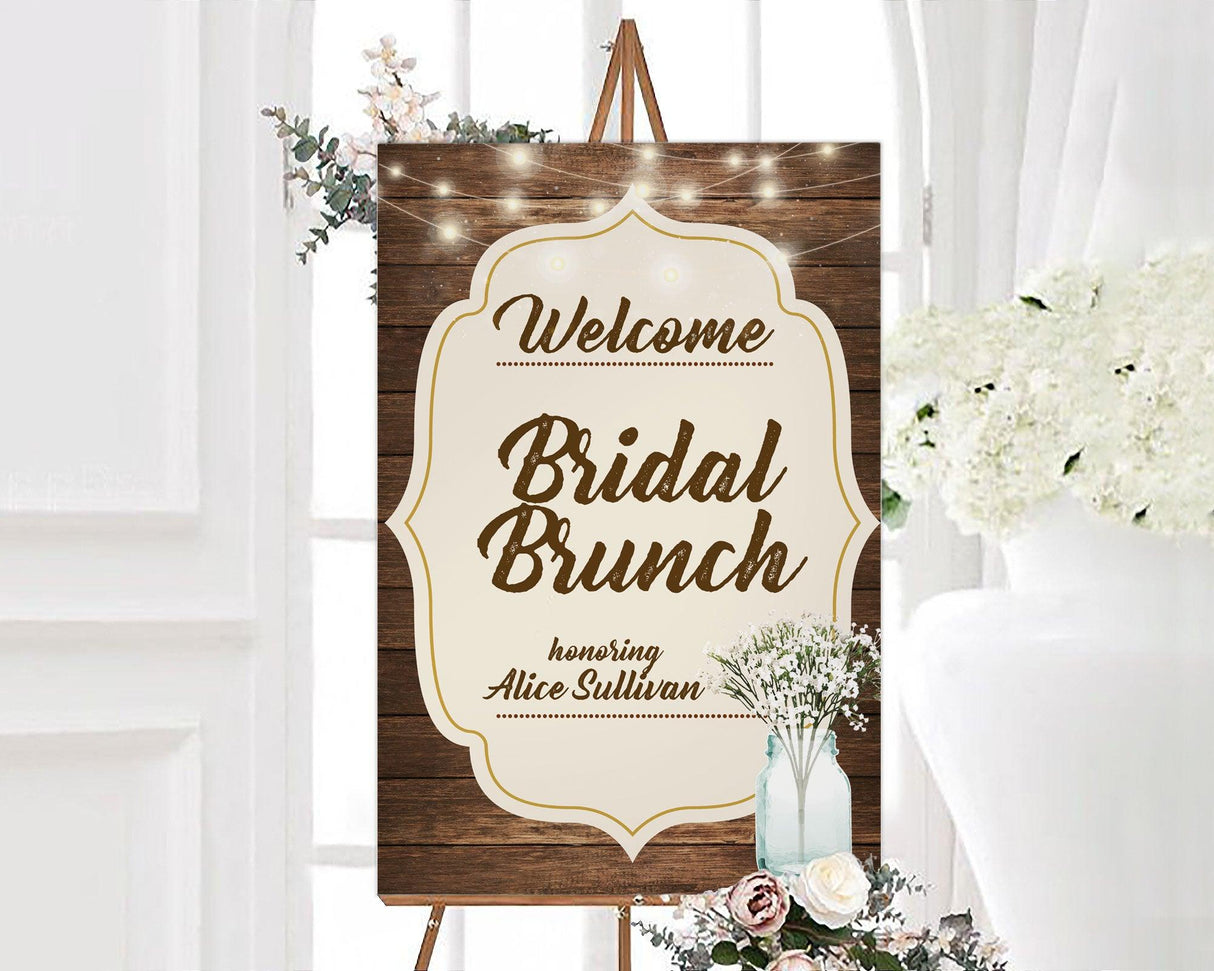 Wood Brunch Sign - goprintplus