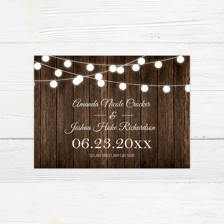 Wooden Save The Date - goprintplus