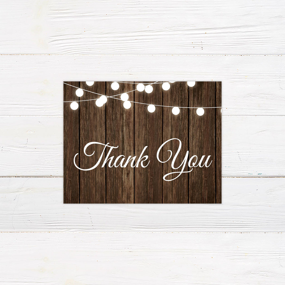 Wooden Thank You Card - goprintplus