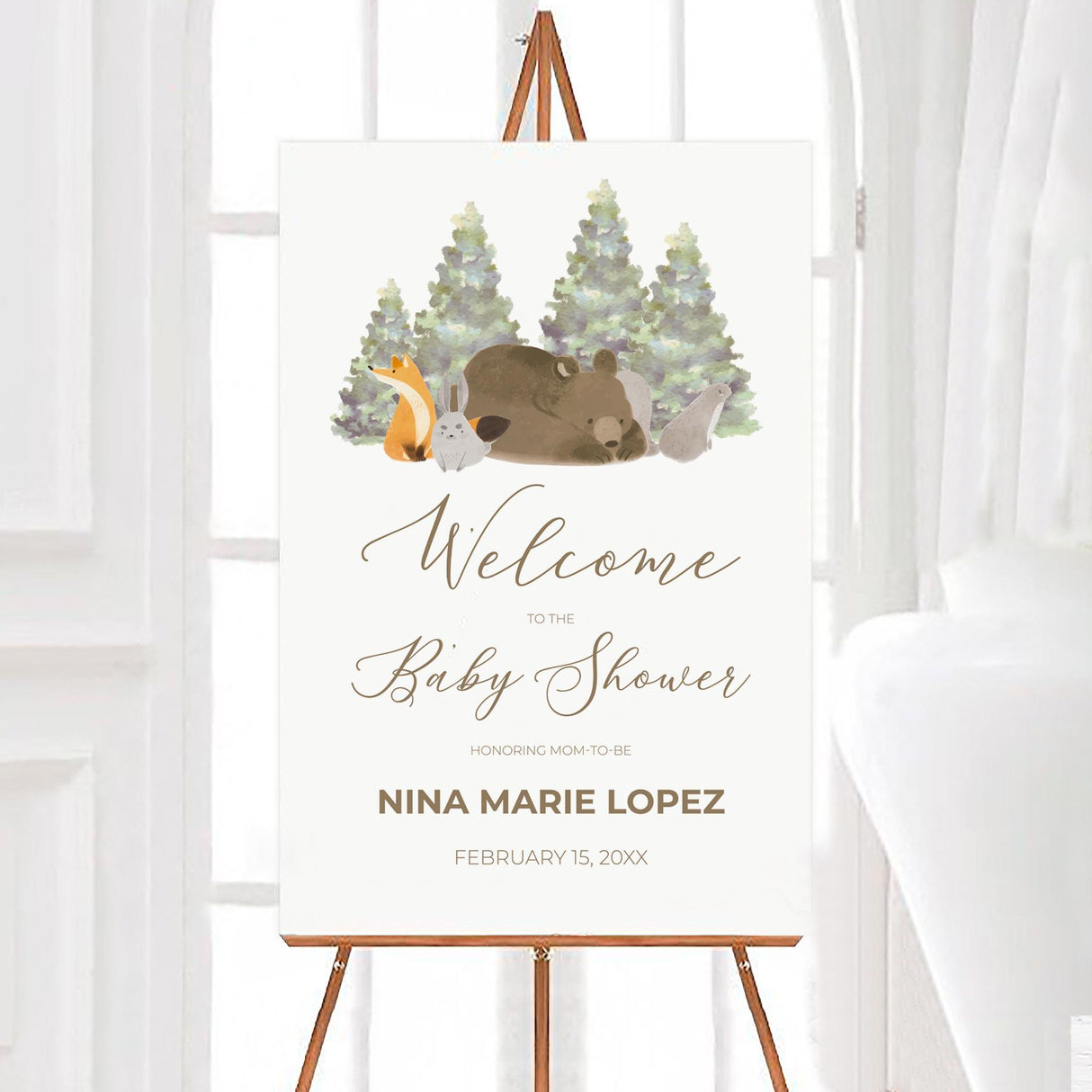 Woodland Animals Sign - goprintplus